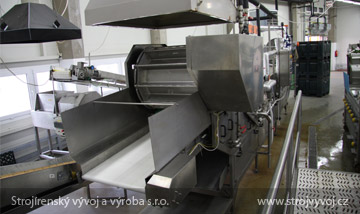 Pocket conveyor for blanching